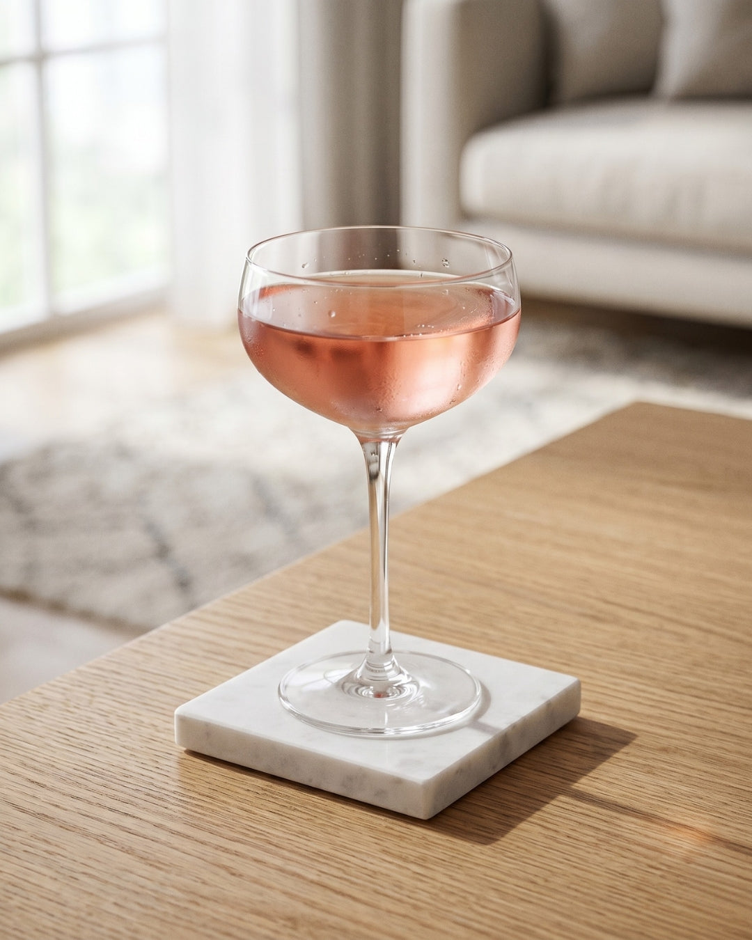 Carrara Marble Square Coasters White Italian - Block