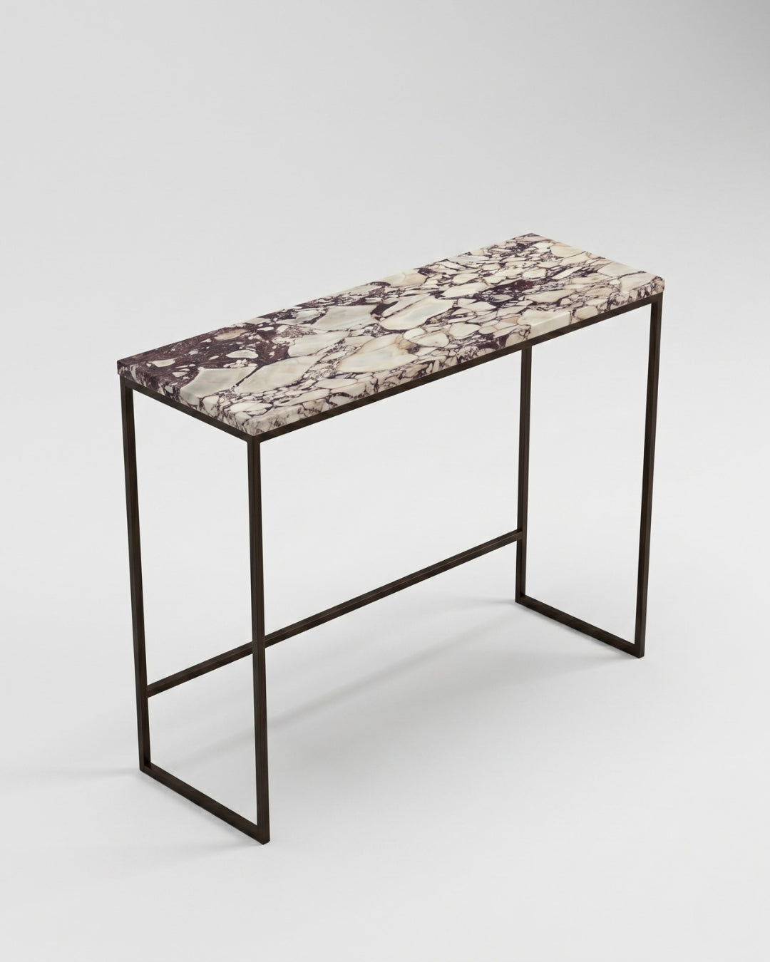 Calacatta Viola Marble Table With Black Steel