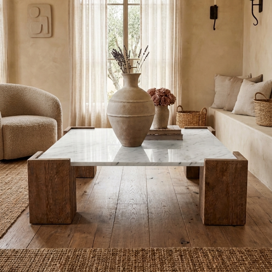 Carrara Marbella Arco Coffee Table