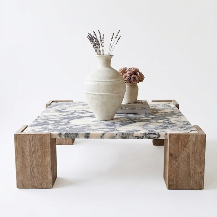 Arabescato Marble Marbella Arco Coffee Table