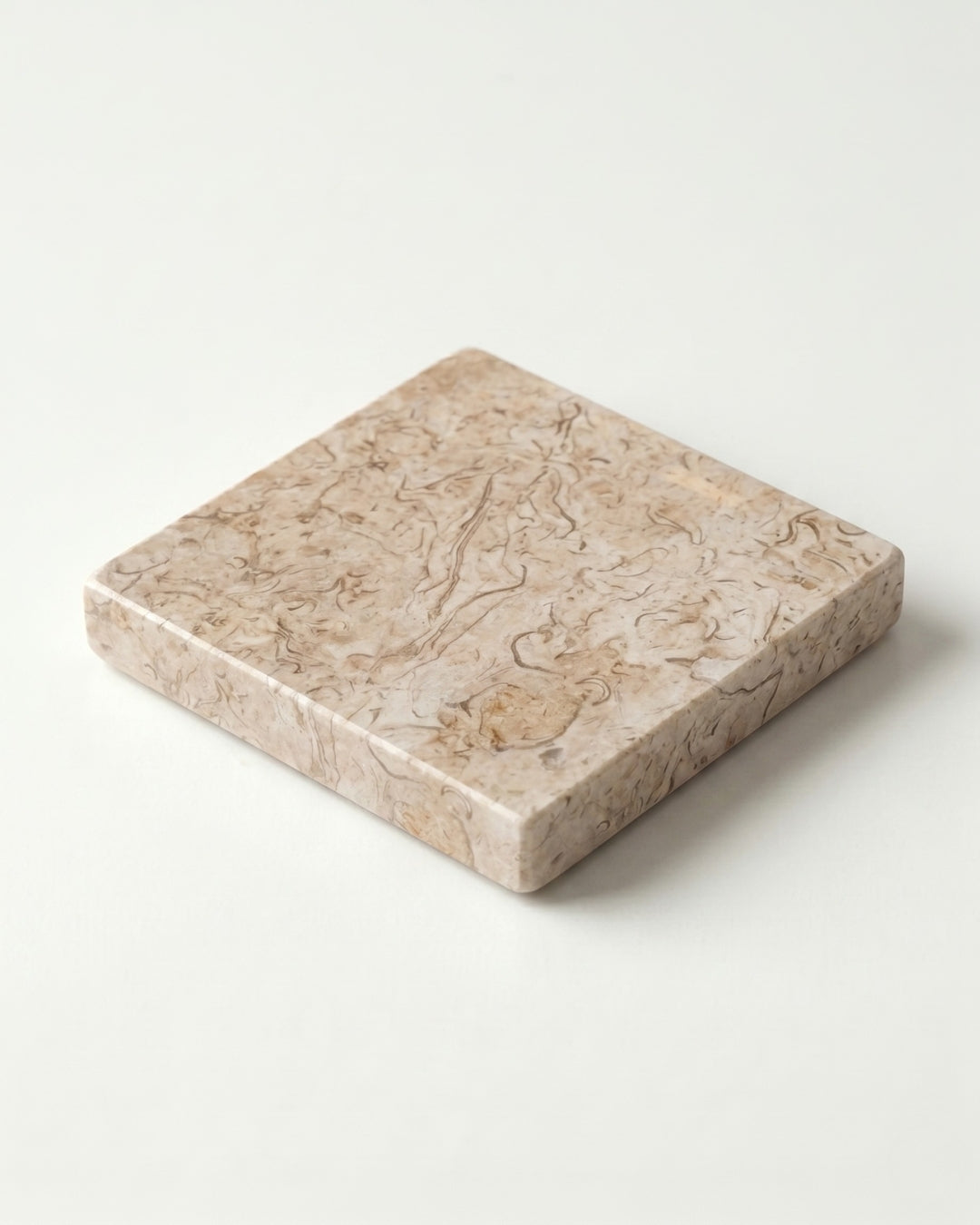Katrin Marble Square Coasters - Block