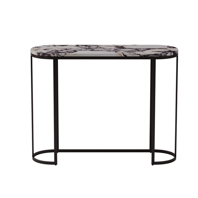 Calacatta Viola Marble Oval console table
