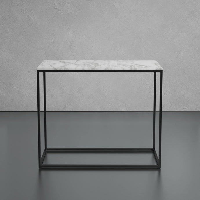 White Mugla Marble Console Table