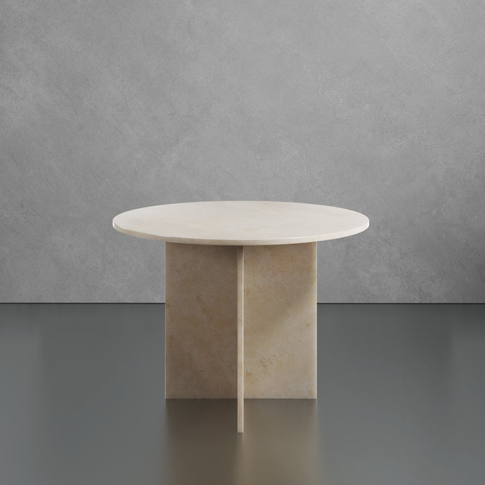 Galala Marble Round Dining Table