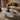Noguchi Inspired Tiffany Ocean Marble Coffee Table With solid Wooden Base