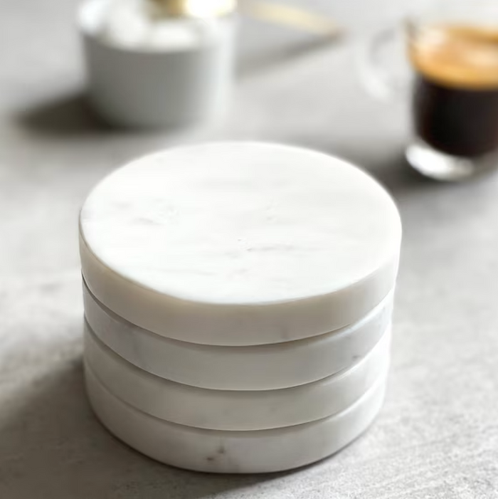 Cavo - Round Marble Coaster (4/Set)