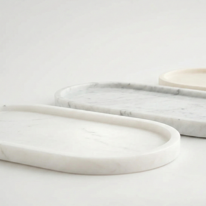 Lago - Oval Marble Tray