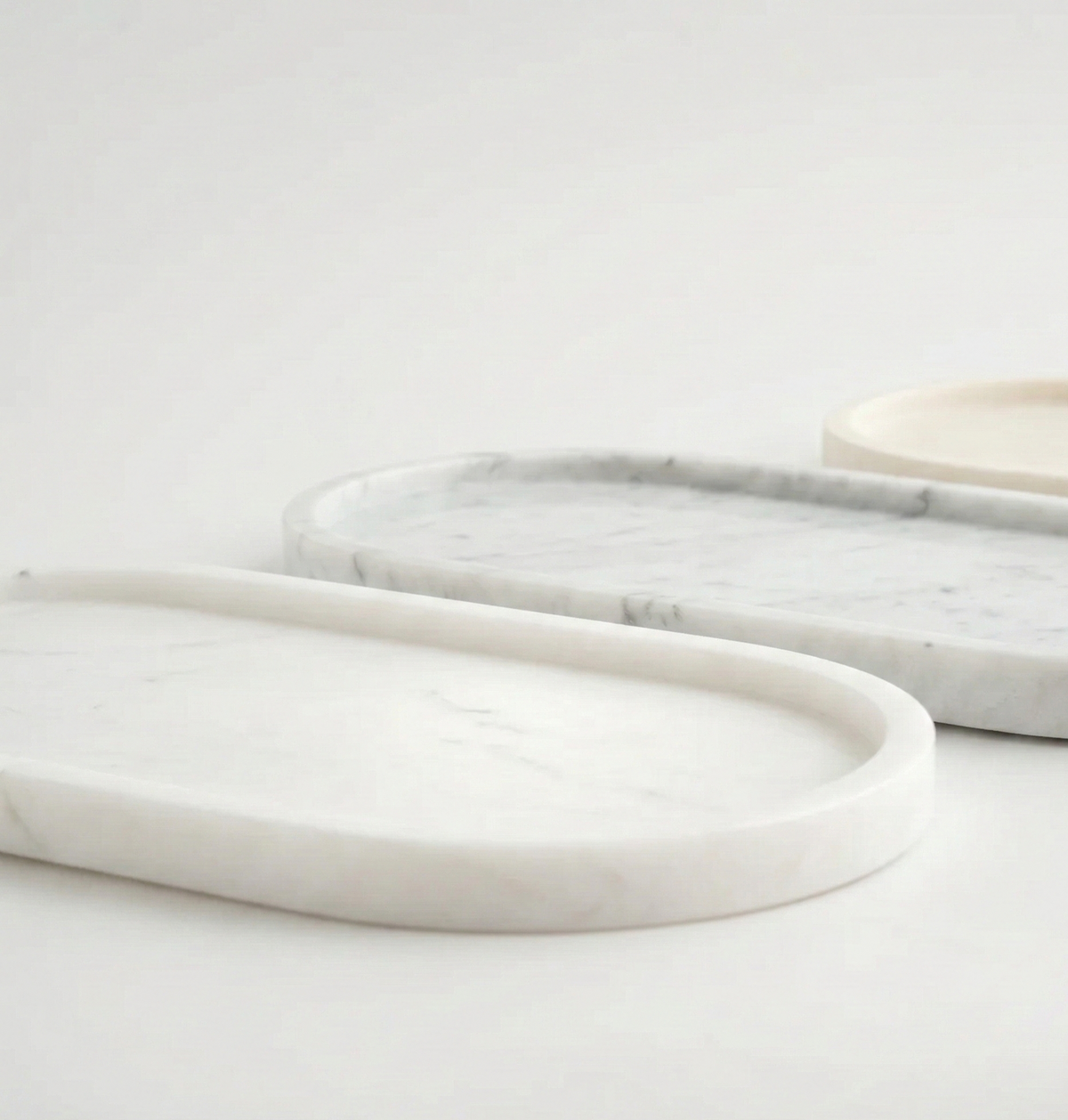 Lago - Oval Marble Tray