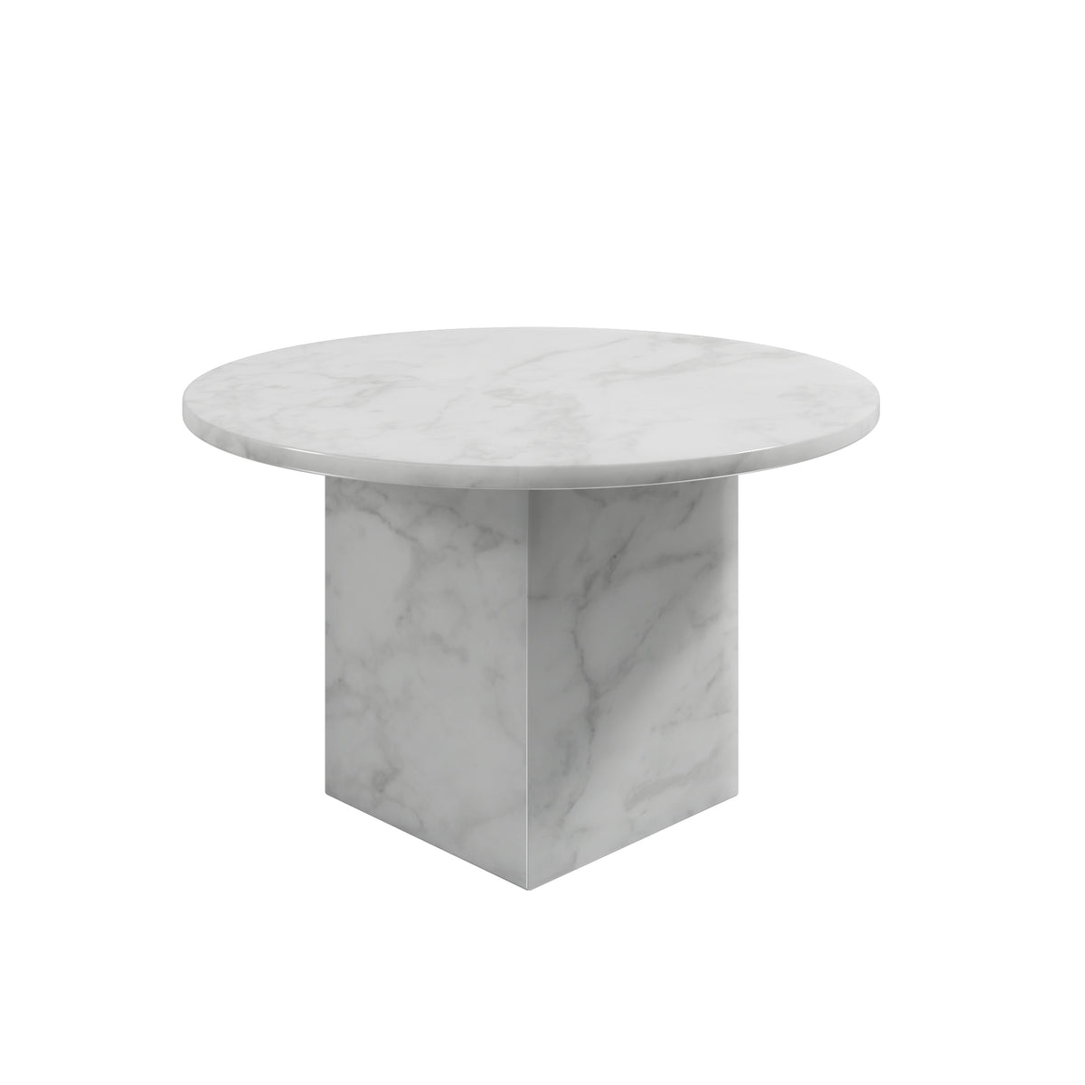 white marble table