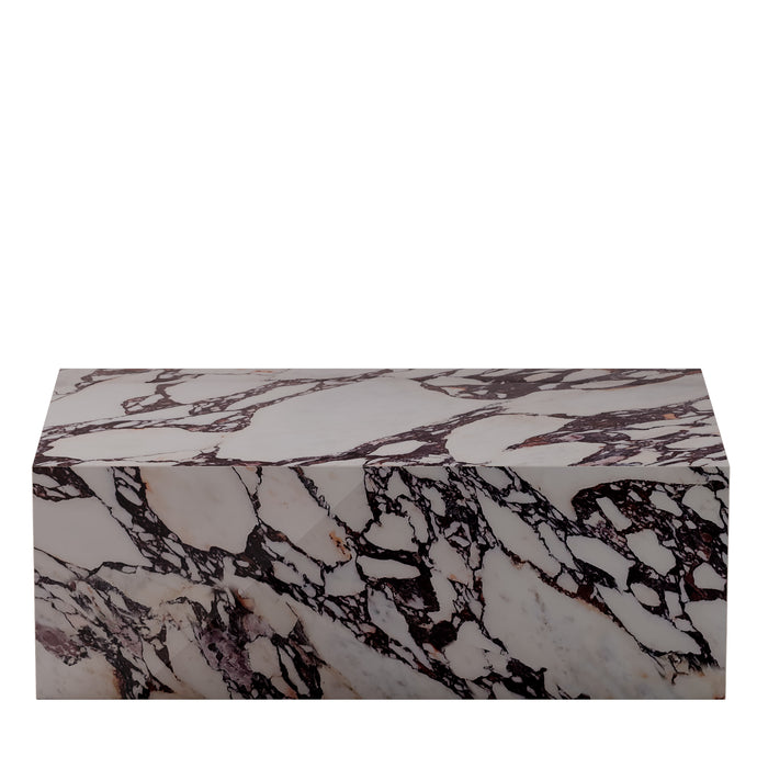 Calacatta Viola Marble Rectangular Coffee Table